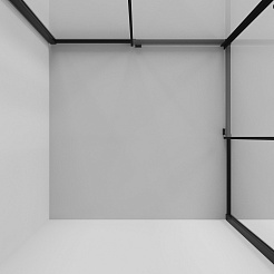 Niagara Душевой уголок Nova 100x100 NG-6824-34BLACK – фотография-8